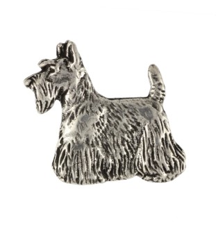 Terier szkocki pin posrebrzony Art-Dog